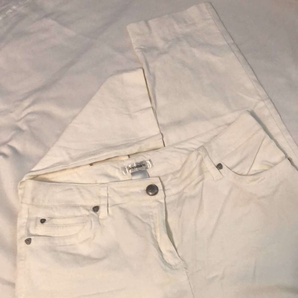 White dress pants from Dress Barn Size 10 stretch